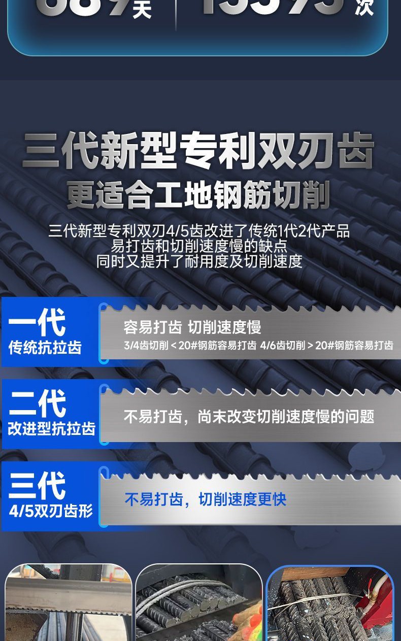 M42螺纹钢双刃齿通用型双金属带锯条详情页2